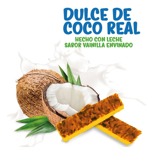 Barricoquinas - Dulce Coco Envinado Sabor Vainilla 5 Piezas