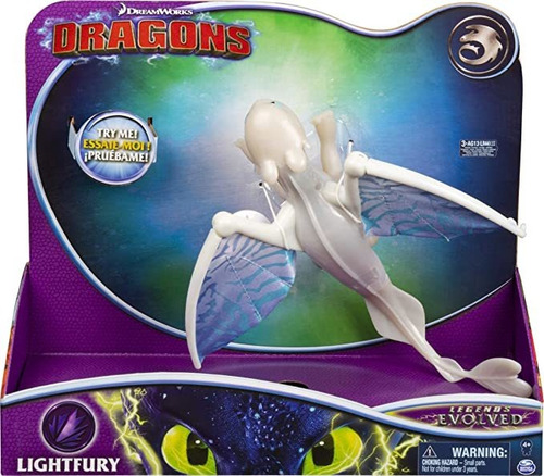 Dragones Dreamworks, Lightfury Deluxe Dragón Luces Con Y Son