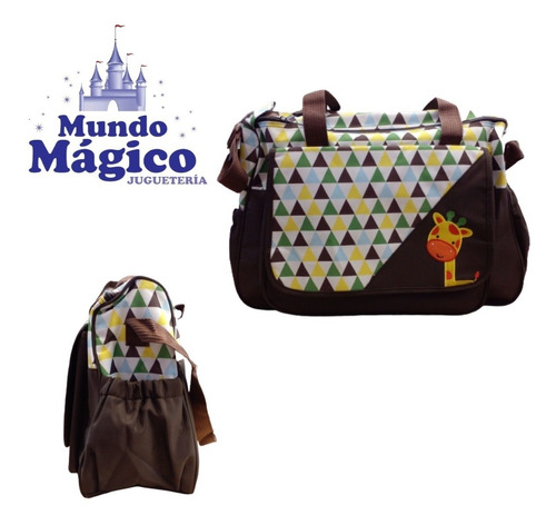 Bolso Maternal Con Cambiador Mundo Magico