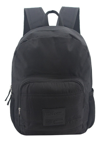 Mochila Wilson Urbana 65.11026 cor preta, design liso, 30L