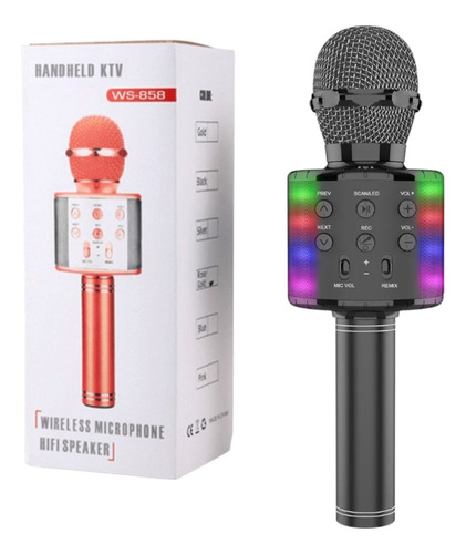 Microfono Inalambrico Karaoke Parlante Bluetooth Recargable