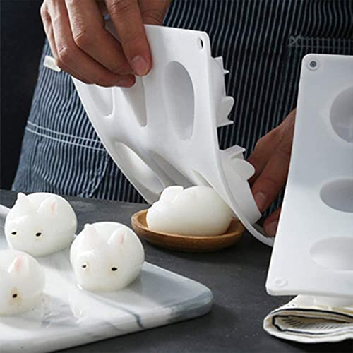 Molde De Silicona 3d Para Chocolate Con Forma De Conejo De P