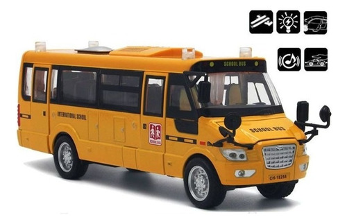 * Juguete De Autobús Escolar Vehículos Fundidos A Presión