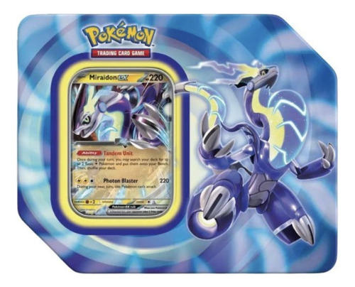 Pokemon Tcg Paldea Legends 2023 Tin Case Miraidon / Diverti