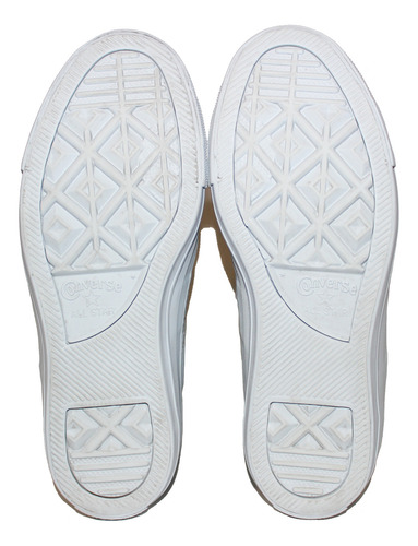 Converse Usados De Piel Gris Con Estoperoles Slip On 23 Cm (Usado)