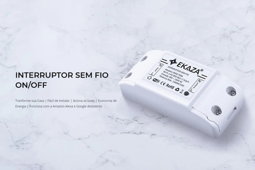 Interruptor Wi-fi Automação Residencial On/off Alexa- Google