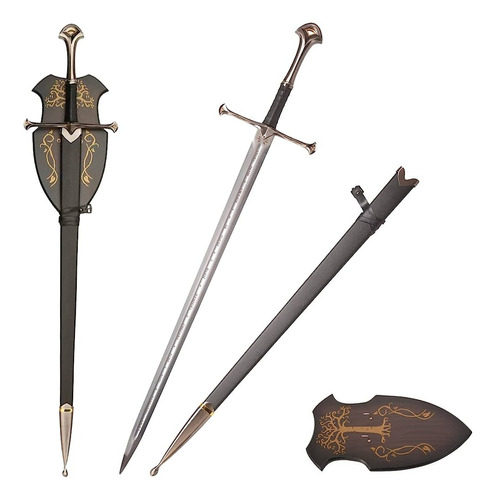 Espada Anduril De Aragorn 130 Cm Base Medieval Lotr Hobbit