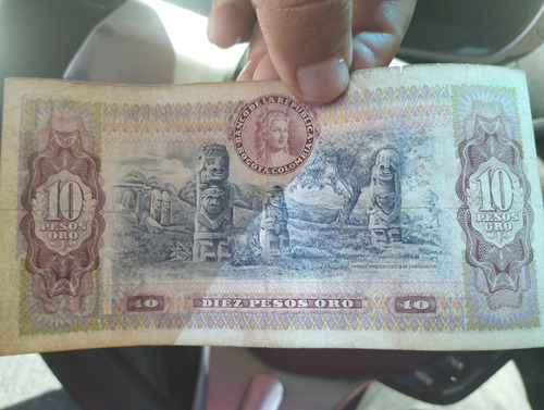 Billete De 10 Pesos Colombianos 