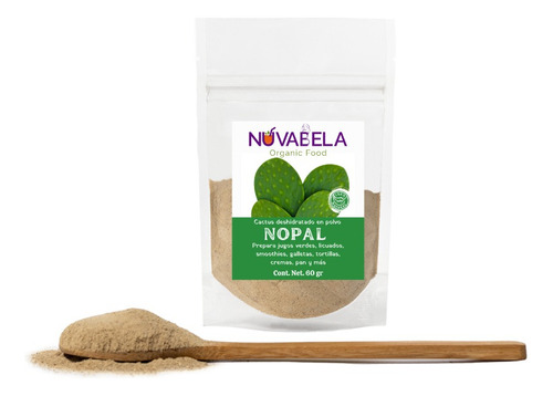 Nopal En Polvo Para Jugos 100% Natural 60 Gramos 