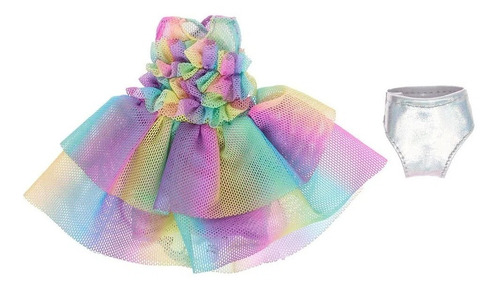 Imagen 1 de 3 de Ropa Chamoy Cutiur Fachioné Tul Arcoiris Distroller 991027