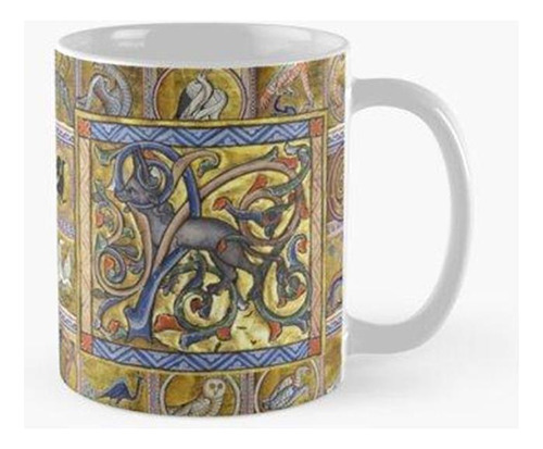 Taza Medieval Bestiary,antelop With Horns, Fantastic Animals