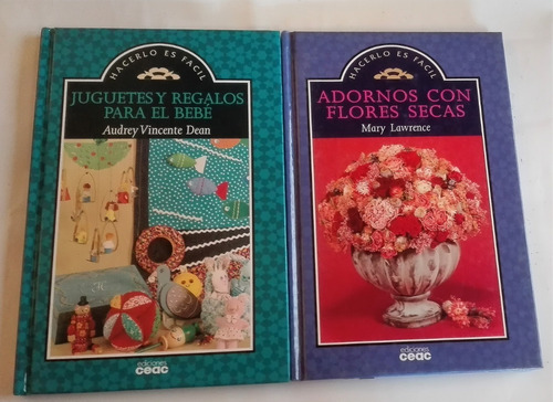 Libro Manualidades Jugüetes Y Flores Secas X 2