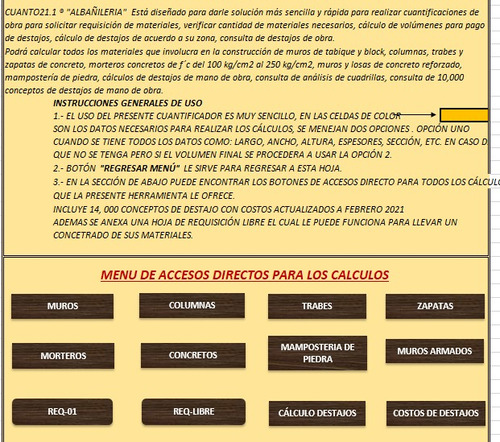 Calculadora De Materiales De Obra