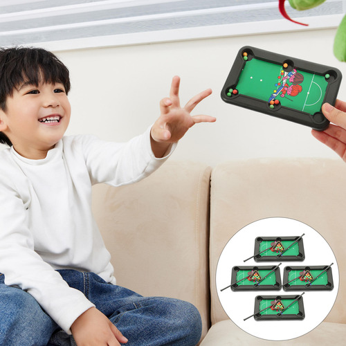 Juego De Minimesa De Billar De 4 Juegos Para Niños Y Adultos