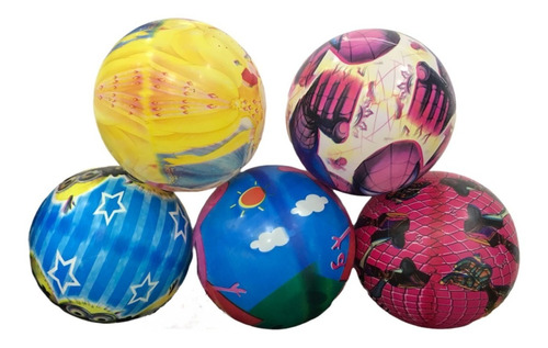 Pelotas De Goma Surtidas Varios Diseños X 10