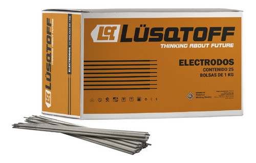 Caja De Electrodos 2,5mm 25kg Lusqtoff Lq6013-250 Punta Azul