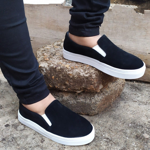 Imagem 2 de 7 de Tenis Feminino Slip On Numeração Especial Confort Envio 24hs