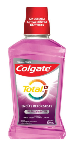 Colgate Total12 Enjuague Bucal Encias Reforzadas 500ml