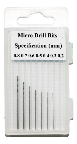 Set De Mini Mechas Para Taladros Acero Hss 0,2mm A 0,8mm