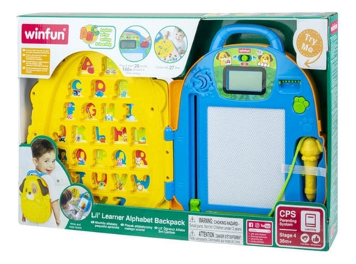 Mochila Do Alfabeto - Winfun Cor Amarelo