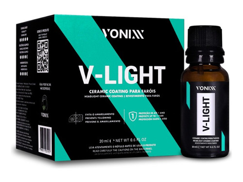 V-light Pro 20ml Vonixx - Vitrificador Para Faróis