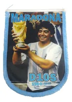 Comprar Banderín Decorativo Maradona - Pasión Por El Fútbol Celeste Fútbol Maradona