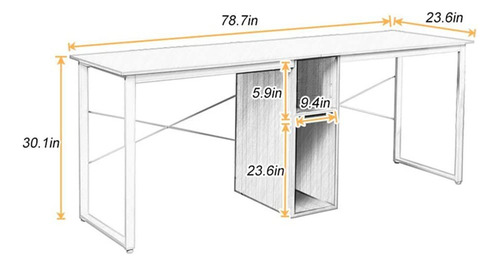 Escritorio De Computadora Moderno Y Sencillo Con Mesa Doble