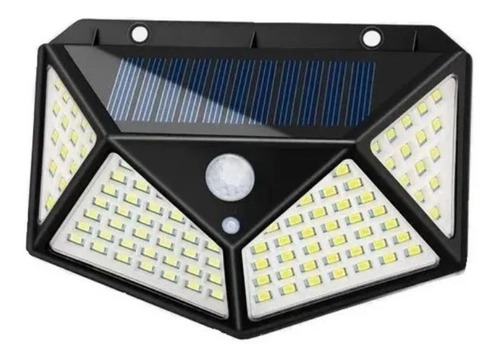 Luz Recargable Lampara Led Sensor Movimiento Panel Solar 180