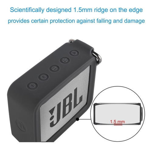 Funda De Silicona Portátil Para Jbl Go 2 Go2 Altavoz Bluetoo