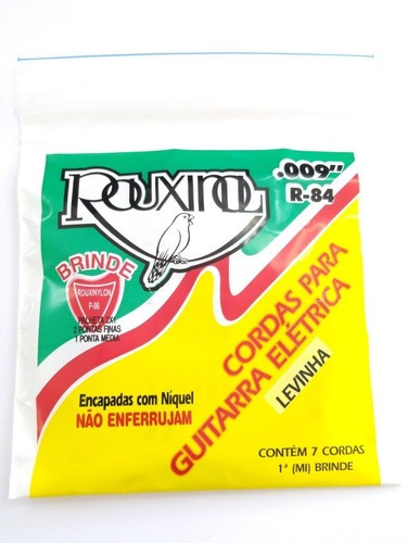 2 Encordoamento Guitarra Elétrica 009  Rouxinol R-84 Levinha