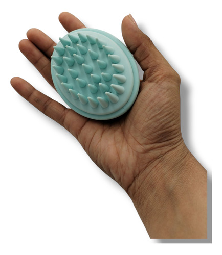 Cepillo Masajeador Estimulante Para Crecimiento De Cabello Azul