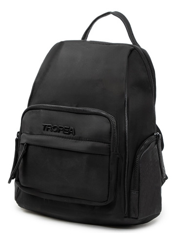 Mochila Urbana Mujer Tropea Bright Color Negro Diseño de la tela Lisa