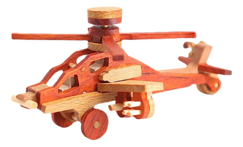 Modelo De Avión De Madera Hecho A 270 Mm X 195 Mm X 100 Mm