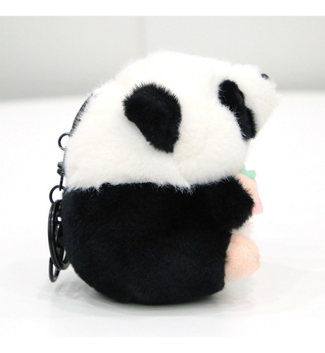 Llavero De Panda De Peluche De Dibujos Animados Con Mochila