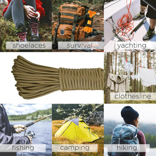 Cuerda Paracord De Nylon Para Supervivencia Y Camping