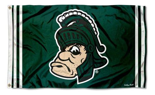 Bandera De Bandera Retro Vintage De Michigan State Spartans 