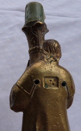 Monijor62-antiguo Candelabro Bronce Religion Monaguillo (Usado)