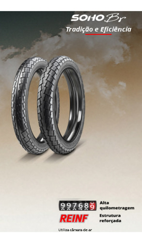 Pneu Tras 80/100-14 Ira Soho Uso C/cam Honda Pop 110i 2022
