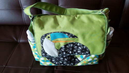 Pañalera Kalencom Eleanor Original Exclusiva Verde Con Tucán