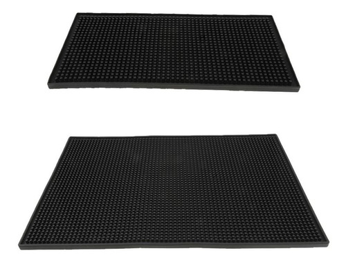 Alfombrilla De Goma Negra Para Bar De Cerveza, 2 Uds, Para