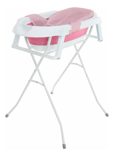 Banheira Portátil De Bebê Com Suporte Smile Pink Safety 1st