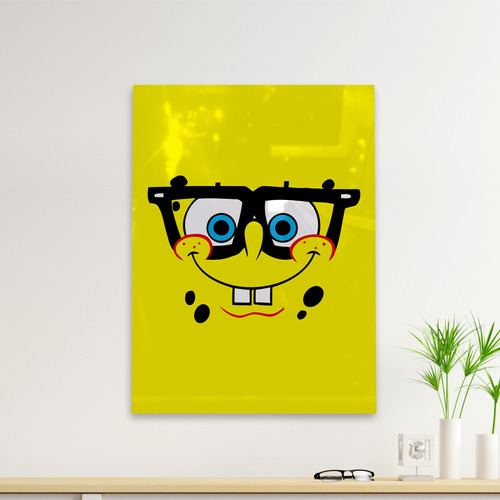 Cuadro Deco Bob Esponja Nerd (d0809 Boleto.store)