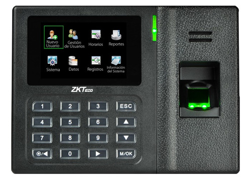 Zkteco Lx14 Reloj Control De Asistencia Por Huella Excel Usb