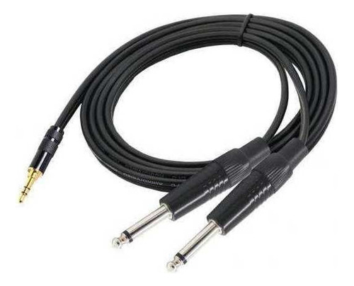 2 Trs De 3.5 Mm A Doble Cable Divisor Mono Ts De 6.35 Mm