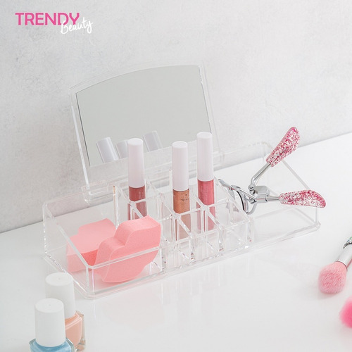 Organizador Porta Cosmeticos Accesorios Espejo Joyas Hb