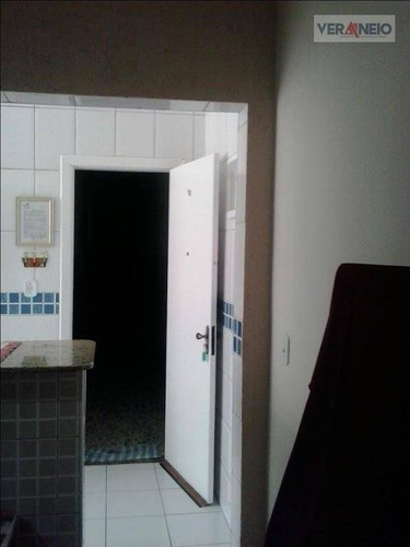 Kitnet Com 1 Dormitório À Venda, 33 M² Por R$ 130.000,01 - Vila Guilhermina - Praia Grande/sp - Kn0325