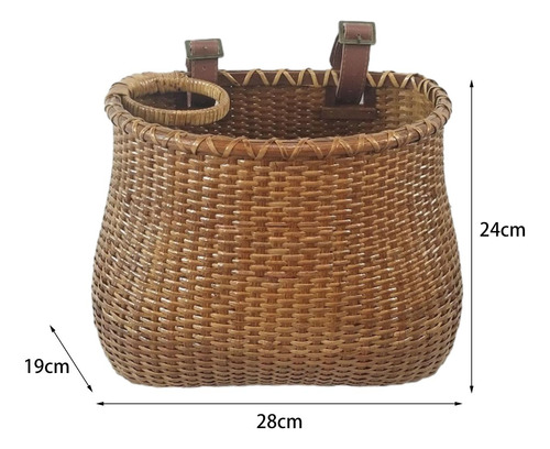 Cesta De Bicicleta Com Suporte Para Copo De Café, Cesta
