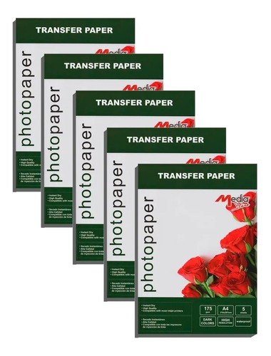 Papel Transfer Telas Oscuras 25 Hojas A4 Envio Gratis* 