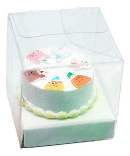 Pastel En Miniatura De Casa De Muñecas 1/12 Con Caja De