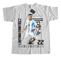 Comprar Remera Algodón Campeones Copa América Afa Lautaro Martínez